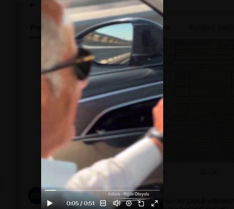 Accident auto implicând ministrul turc al transporturilor