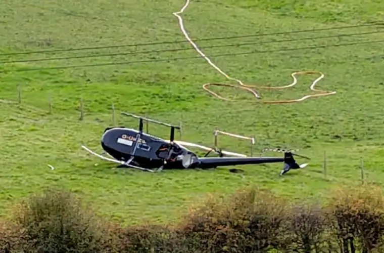 Originea accidentului de elicopter în Regatul Unit