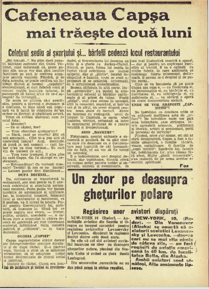 Istoria Cafenelei Capșa, spațiul unde femeile nu aveau acces. Enigma renumitului „bigi-bigi” achiziționat de clienți