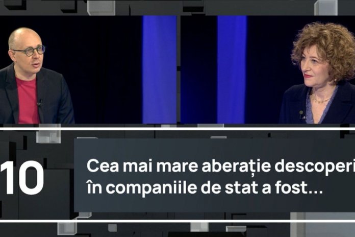 Vicepremierul Oana Gheorghiu abordează la „În fața ta” subiectul reformării companiilor de stat: „Sunt mai mult de 1.500 de companii, cu pierderi totale de 14 miliarde de lei”. Ce destine vor avea TAROM, CFR și Metrorex?