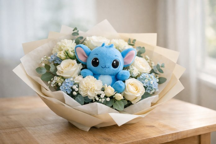 Cum alegi un buchet cu tema Stitch pentru o persoană care nu iubește florile